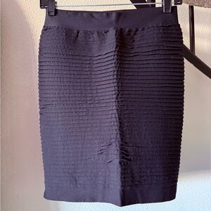 Black Stretchy Pencil Skirt
